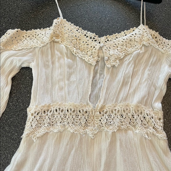 Lush cream color with crochet detailing dress. Sz. Small - Picture 8 of 9